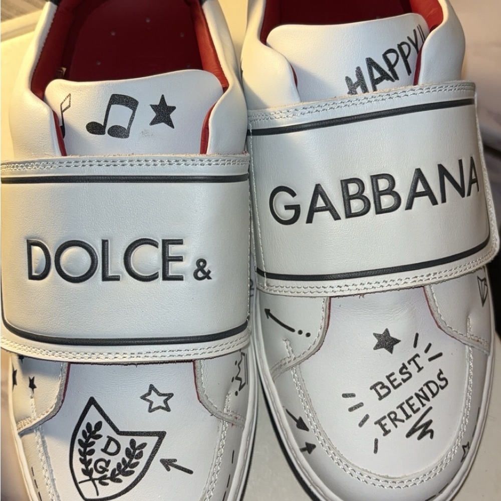 Dolce & Gabbana Kids White Sneakers